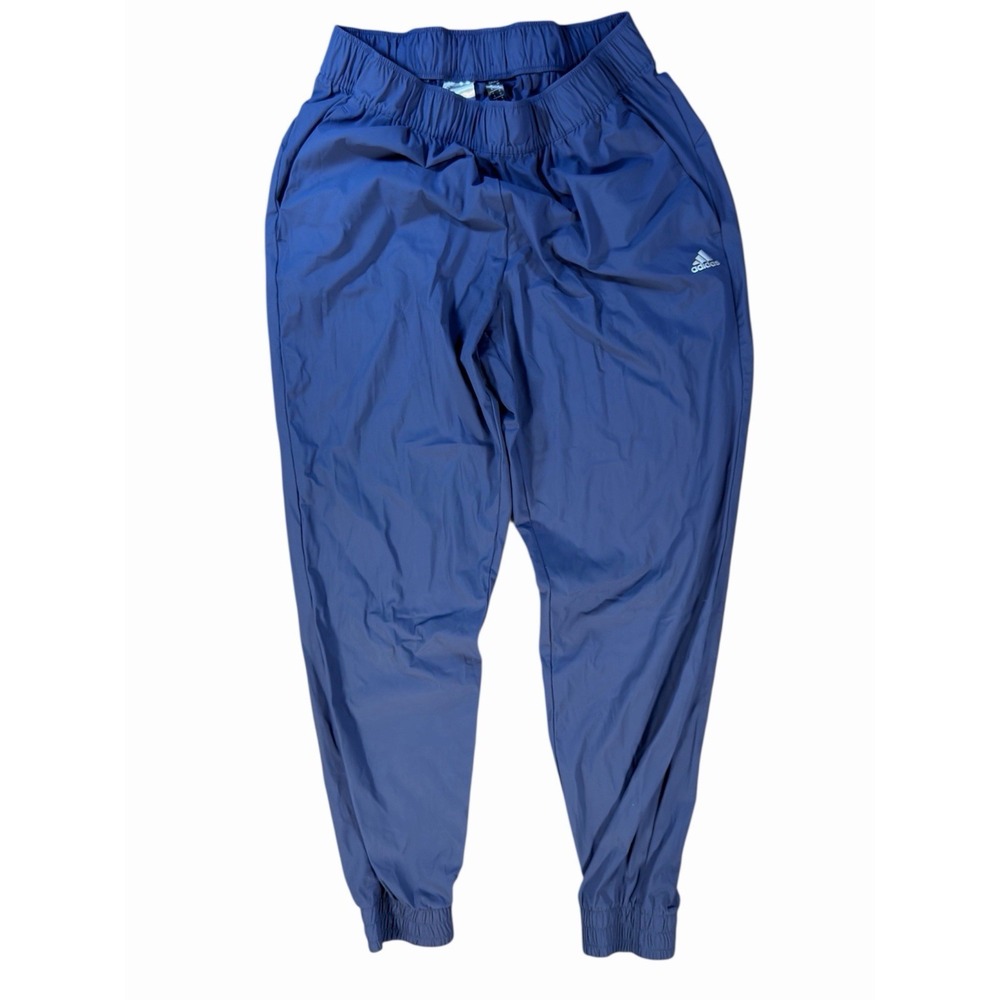 Adidas Men's  Blue Windbreaker Jogger Pants Elastic Waist Athletic Track Small S